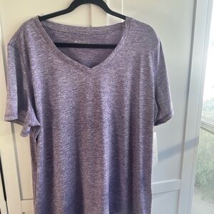 Ideology Women's Heathered Purple Long Sleeve Tee -2XL
